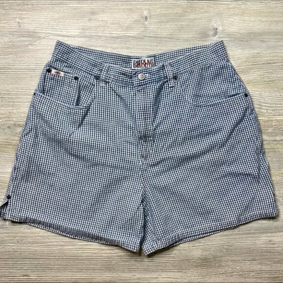 Vintage Bill Blass High Waist Gingham Shorts - Picture 2 of 7